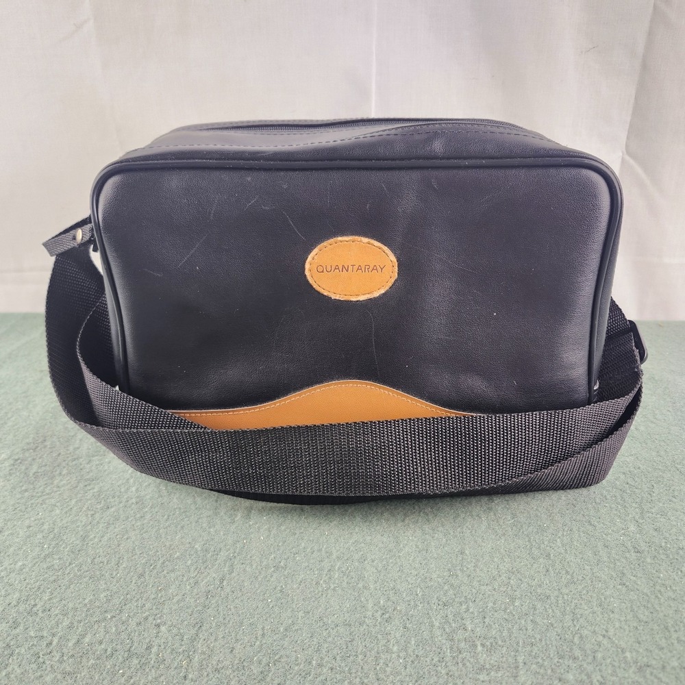 Quantaray Black Padded Divided Camera Bag w/‎ Shoulder Strap